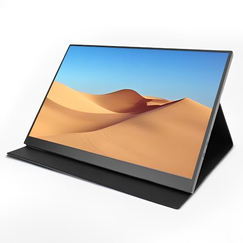 LICAEVEY Monitor Portatile da 16 Pollici con Display 4K UHD 120Hz, 100% SRGB | Connettività USB-C e Mini HDMI | Dual Speakers | Schermo Esterno per Laptop, PC, Telefono