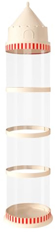 Generisch Spielzeug Aufbewahrungs Tube - Transparenter Puppen Organizer,Staubdichte Dekorative Burg Spielzeugröhre für Klassenzimmer, Wohnzimmer, Kinderzimmer, Spielzimmer, Wohnheim, Garage,