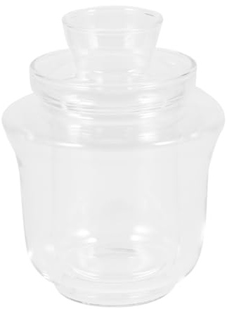 Warmhm Heat-resistant 180ml Glass Tea Pot Lid Multi-function Wine and Sake Warmer for Home Use Glass Tea Cup Warmer