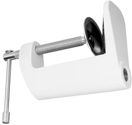 PAMINGONO C-klemme Metall Tischklemme für Mikrofonständer Tischbefestigungsklammer Stabile Schreibtischhalterung für LED Tischlampen