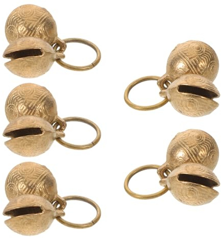 HOMSFOU 20 Stück Teiliges Set Pet Collar Bells mit Einzigartigem Tigerkopf-Design Leichte und Laute Katzen Hundehalsband-Glocken DIY Verstellbar für Training und Stilvolle