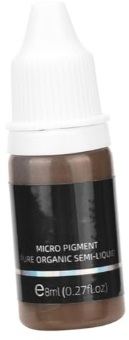 IWOWHERO Pigmento Natural para Tatuajes Semipermanente 8ml Color Café Claro, Pasta Segura para Microblading y Micropigmentación, Adecuado para Salones y Uso Doméstico