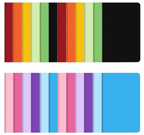 HIAKDOFT 20 Stück Tragbarer Linierter Notizblock A6 im Handtaschenformat aus Papier für Organisiertes Notieren und Flüssiges Schreiben für Kreative Journaling und Arbeit Zufällige Farbe