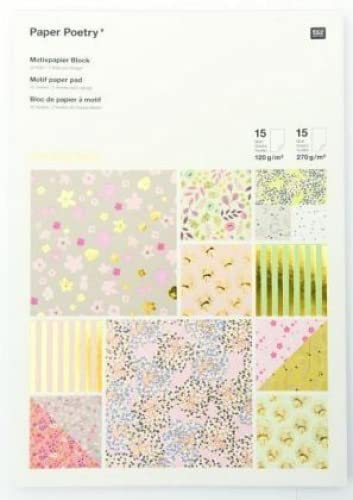Motivpapierblock, Bouquet Sauvage