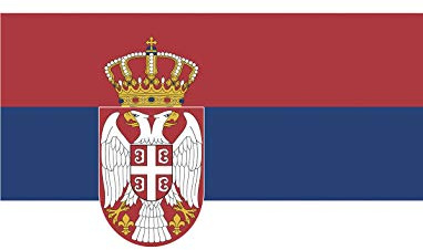 TrendClub100® Fahne Flagge „Serbien Serbia RS“ - 150x90 cm / 90x150cm