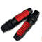JenNiFer Repose-Pieds Universel en Métal pour Passager Arrière, Trou De 8 Mm pour Kawasaki Yamaha - Rouge