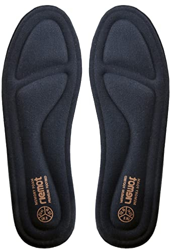 riemot Memory Foam Einlegesohlen für Damen - Weiche Schuheinlagen Komfort Einlagen für Sneaker, Wanderschuhe, Arbeitsschuhe, Stiefel - für Sport, Freizeit und Alltag, Damen Marine 37 EU