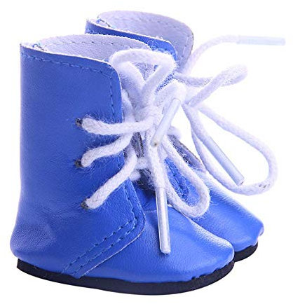 Aeromdale Puppenschuhe Schnürstiefel All-Match 5cm Schuhe für 14.5 1/6 32-34cm BJD Puppenschuhe - Blau - 1 Paar