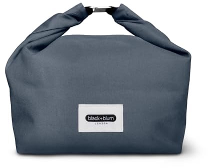 Black+Blum Insulated Lunch Bag, 6.7L - Leak Proof Bag for Adults and Kids with Roll Top Construction - Made with Recycled PET and BPA Free - Food Bag for On The Go, Slate