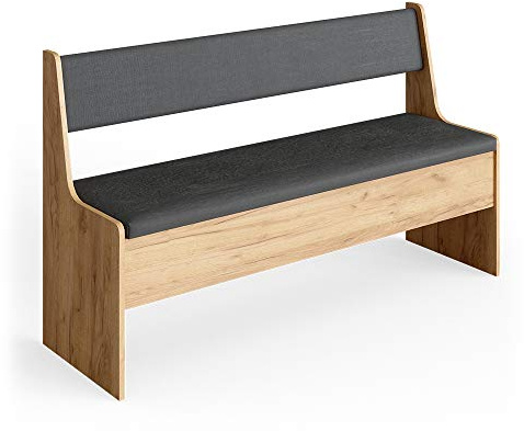 Vicco Dining room corner bench Roman, Sand/Anthracite, 136 x 42 cm