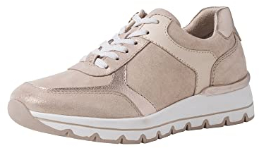 Tamaris Damen Low-Top Sneaker, Frauen Halbschuhe,Comfort Lining,Sportschuhe,Freizeitschuhe,Turnschuhe,Laufschuhe,Champagne Comb,38 EU / 5 UK