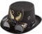 Harilla Party Hut Space Punk Deluxe mit Brille, Steampunk Hut Karneval, Gothic Mütze, Kopfbedeckung, Kostümzubehör für Halloween, Karneval, Mottoparty, JGA, stil a