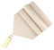 EHOMERY Tischläufer Bestickt, Beige Tischdecke Quaste Tischläufer Cotton 35x200CM