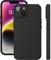 ELEVAVIDA Handyhülle für iPhone 14 schwarz matt mit Kameraschutz - stoßfeste, Kratzfeste Schutzhülle für Apple iPhone 14 Slim case - Anti-Fingerabdruck