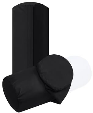 npluseins Federa in tinta unita in confezione doppia e design sobrio 1154.1498, ca. 40 x 15 cm, nero