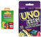 Skip-Bo Mattel Games HJR21 Masters Kartenspiel für Familien, Reisen und Spieleabende & UNO Karten-Spiels mit beidseitig bedruckten Karten, neuem Twist und spezieller FLIP-Karte