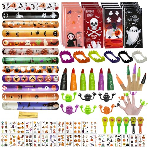 78Pcs Halloween Gadget, Giochi Halloween Bambini, Caramelle Halloween Bambini Regalo Feste, Piccoli Regali Giocattolo per Bambini ad Halloween, Giocattoli per Costume Halloween Bambini Feste