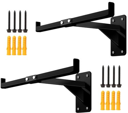 OMMUU 2PCS Chainsaw Holder Backpack Blower Rack Accessories and Tools for Garage Wall Mount Weed Eater String Trimmer Hanger Storage Rack Hook, YJ-H-2H