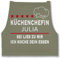 Schürze - Kochschürze Damen Frauen - Küchenchefin mit Name | Sei lieb zu mir ich koche dein Essen | Chefköchin - 85x69 - Sage Grün - schürzen kochen kochschuerze koch kochschürzen