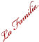 Auto Aufkleber La Familia Tuning Sticker für Familienauto Familienkutsche Heckscheibe Frontscheibe Karosserie Wohnmobil Bus Motorrad (Holo Rot)
