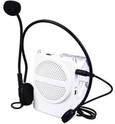 Amplificador de Voz, Mini Amplificador de Voz Práctico Profesional Portátil Sonido con Micrófono Auriculares de Aula para Guía Turístico
