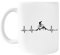 Kwantees Battement De Coeur De Vélo De Montagne Drôle Tasse Écologique En Céramique