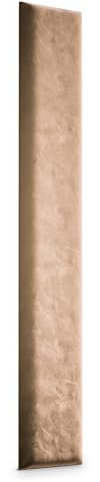 Muralo - Samt Wandkissen Stoff Polster-Paneel für Schlafzimmer Wohnzimmer Bett Wandpolster Bettkopfteil Lendekissen Modern Luxus Gepolstert Magic Velvet (Beige, 100 cm x 20 cm)
