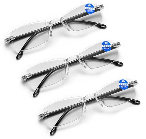 LETTERASHQP Autozoom Brille 3 Stück Automatische Lesebrille Autozoom Brille Presbyopie Einstellbare Brille Autozoom-Brille für Presbyopie Automatische Einstellbare Brille für Damen und Herren