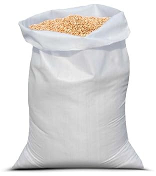 Primes DIY 10 (20 x 30 inches/ 50 x 75 cm) Woven Rubble Sacks Bag, Heavy Duty White Polypropylene PP Builder Sandbag, Soil & Garden Waste Bags for Construction Rubbish, Flood Protection & Storage