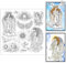 GLOBLELAND 5.91x5.91zoll Engel Transparente Silikonstempel Mond Sonne Sterne Klare Stamps Flügel Taube Wolken Silikonstempel Für Kartengestaltung DIY Prägung Journaling