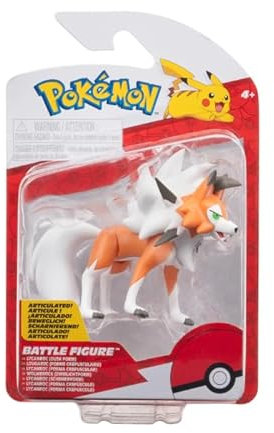 Pokémon PKW3580 - Battle Figure Pack - Wolwerock, offizielle detaillierte Figur, 7,5 cm
