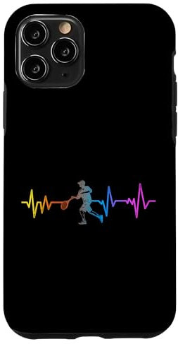 iPhone 11 Pro Funny Tennis Player Racket Heartbeat Case