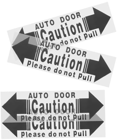 Gatuida 4pcs Automatic Door Sticker Car Door Handle Stickers Car Decal Removable Reflective