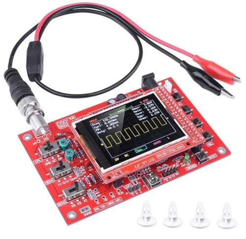 Kit de bricolaje osciloscopio digital de mano con pantalla TFT, aplicaciones versátiles para análisis de audio y video, herramienta educativa para estudiantes de electrónica (piezas de dispersión)