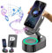 urho 2025 New Wireless Induction Audio Bluetooth Speaker, 5-in-1 Bluetooth Audio Power Bank Bracket, 300°Rotating Folding Lifting Charging Treasure Holder, Gifts for Men Women (Black)