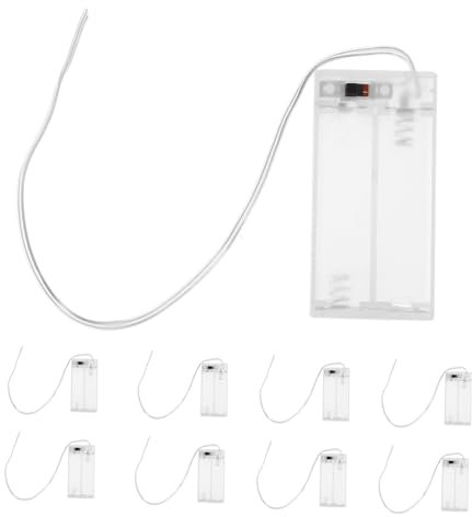 Levemolo Convenient Battery Holder for String Lights Plastic Battery Case Universal Compatibility for Parties