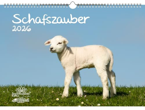 Schafszauber DIN A3 Kalender für 2026 Schafe und Lämmchen - Seelenzauber