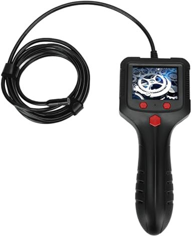 Endoskop-Kamera, 8mm 1080P HD Digital-Borescope-Inspektions Kamera mit 2,4-Zoll-Bildschirm, Echtzeit-Video Betrachtung, wasserdichte Mikro Kamera für die Abwasser Inspektion,