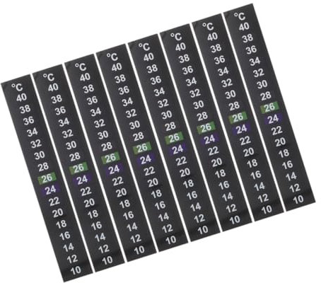 LIFKOME Temperaturstreifen Für Aquarien 10–40 °c Farbwechselnde Zahlen Selbstklebend Zur Überwachung Von Wasserbedingungen