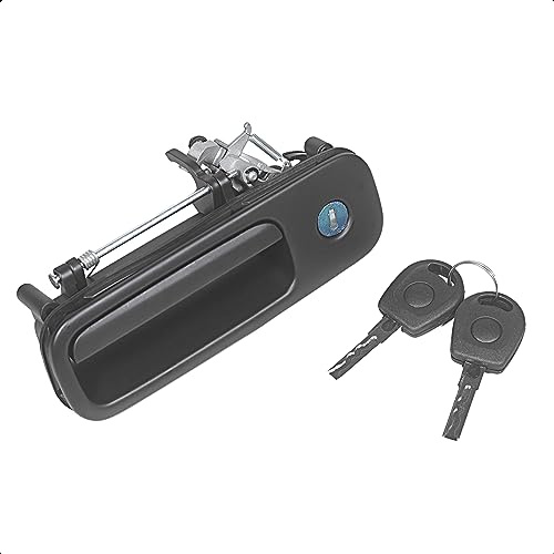 LithTor Heckklappengriff 1J6827565A/B für VW Golf 4, Polo, Lupo, Caddy III, Sharan, Transporter T5/T6, Kofferraumgriff mit Schloss & 2 Schlüsseln, Außentürgriff, langlebig & ei nfach zu installieren