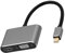 Convertidores DP de doble interfaz HDMI VGA 60Hz adaptador para monitor de PC, adaptador de pantalla de oficina, presentaciones