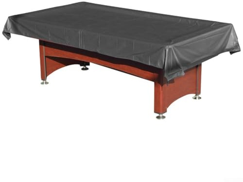 Bâche de billard en PVC et fibre de verre offrant une excellente protection contre la poussière et les intempéries (276 x 169 cm, noir)