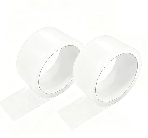 Moling 2 Rollen Transparent Dichtungsband Selbstklebend 5cm,Dichtband Selbstklebend,Dichtungsstreifen Wasserdicht Klebeband,Fugendichtungsband Anti-schimmel für Küche,Badezimmer,Toilette,Wandecke