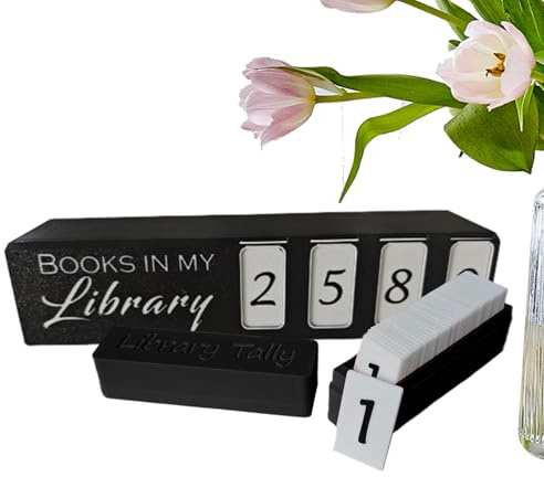 Bücherregal-Dekoration, dekoratives Bücherregal, Theke, Zählbücher in meiner Bibliothek, Ornament für Wohnung, Zuhause, Schule, Arbeitszimmer, Wohnzimmer, Bibliothek, Wohnheim, Frauen, Leser, Männer