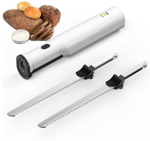 COYEUX Electric Bread and Carving Knife, With 2 Stainless Steel Blade, 2S Quick Release System, Safety Lock Button, For Pastry Shops, Baking Studios, Kitchens