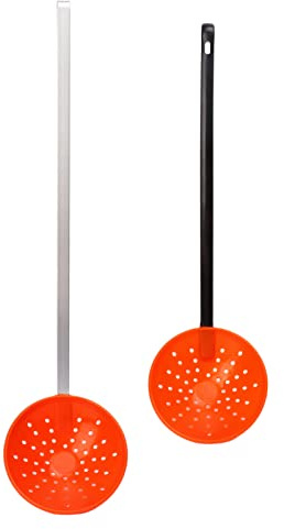 Gucagle Louche de pêche sur Glace, 2 pièces, passoire à filtrage Rapide Durable avec poignées en Plastique et Alliage d'aluminium, Crochet pour Les Amateurs de pêche sur Glace en Hiver