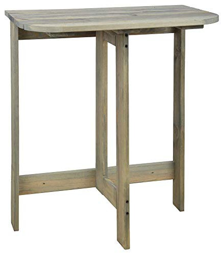 linoows Wandklapptisch, Garten Konsoltisch im Landhausstil, Wand Tisch Shabby Grau