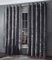 Intimates Luxury Thermal Crushed Velvet Charcoal Dark Grey Ringtop Pair of Curtains (66 Wide x 54 Drop)