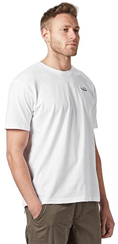 Peter Storm Men's Heritage II Short Sleeve T-Shirt made with 100% Cotton, Men's Casual T-Shirt, Outdoors, Walking, Trekking, Hiking and Camping Clothing, White, XXL