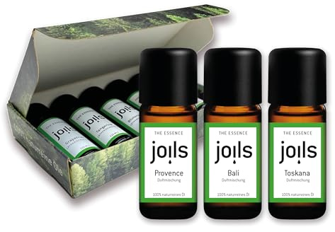 JOILS® Duftöl-Set I, 100% naturreine ätherische Öle, 3x10ml